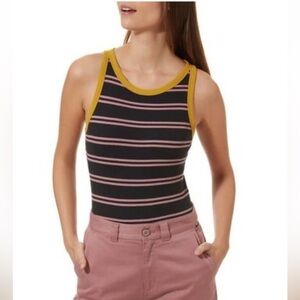 Vans Striped Lizzie Armanto Bodysuit Sz XS